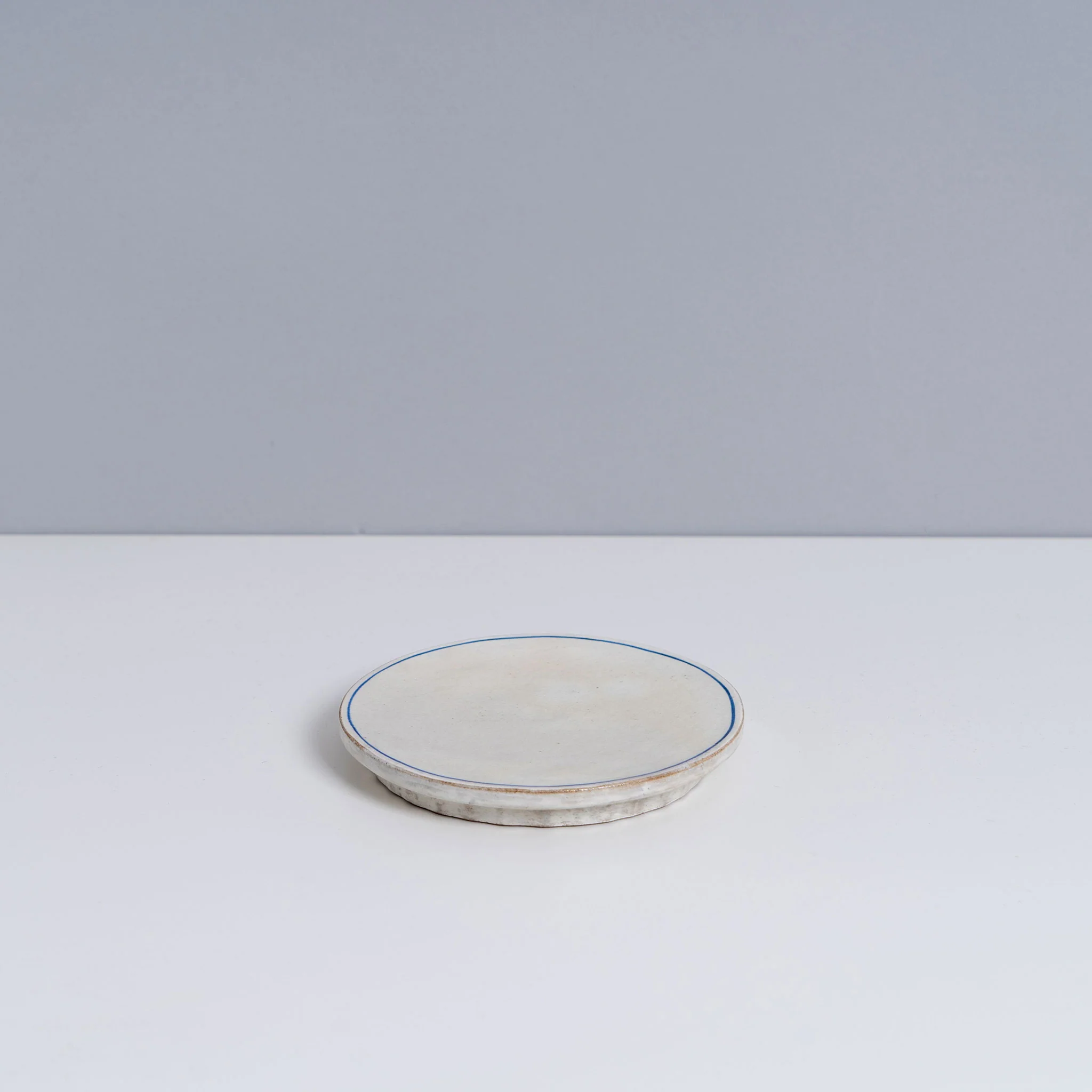 4.75" Blue Line Round Plate - Image 4