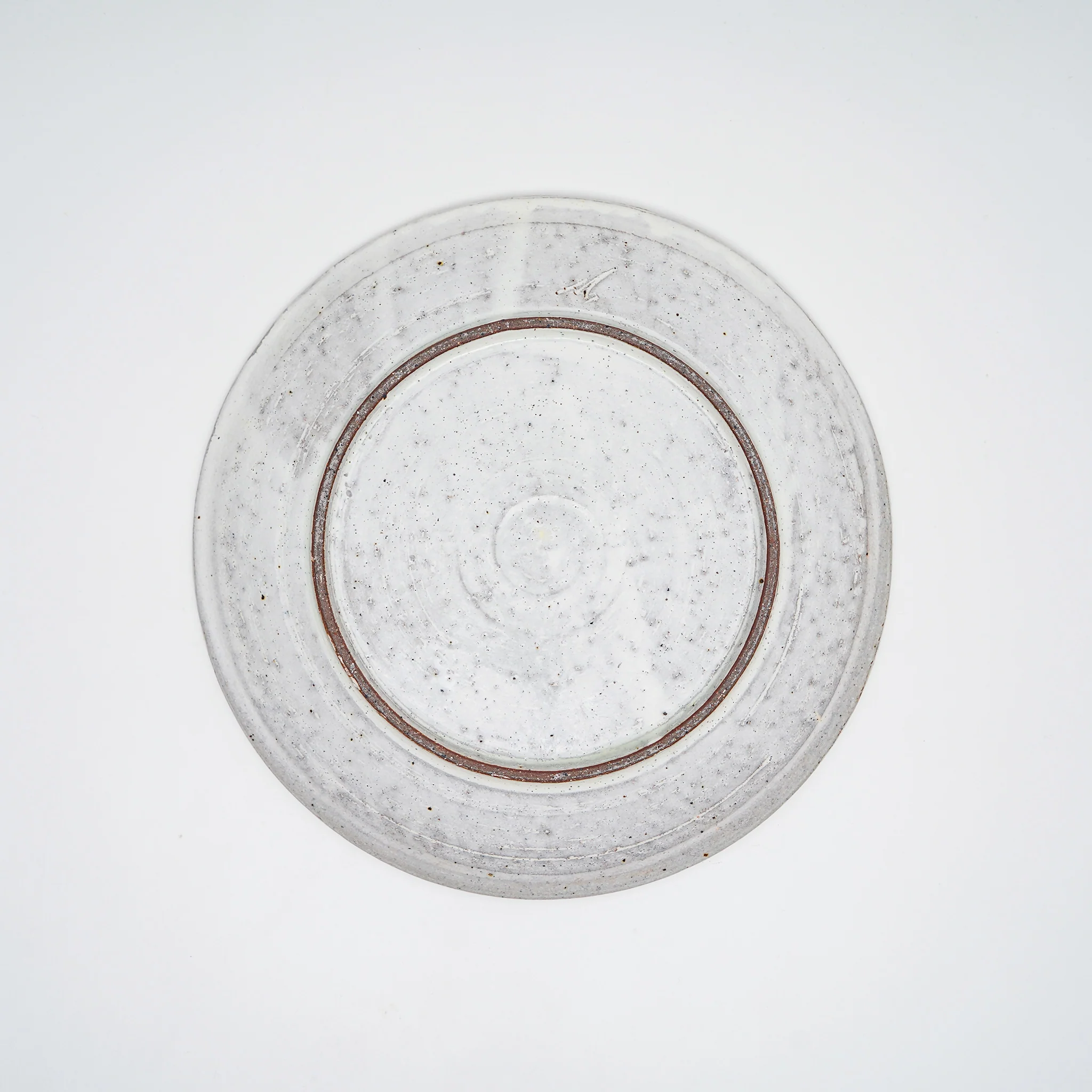 7.25" White Slip Covered Plate - Image 6