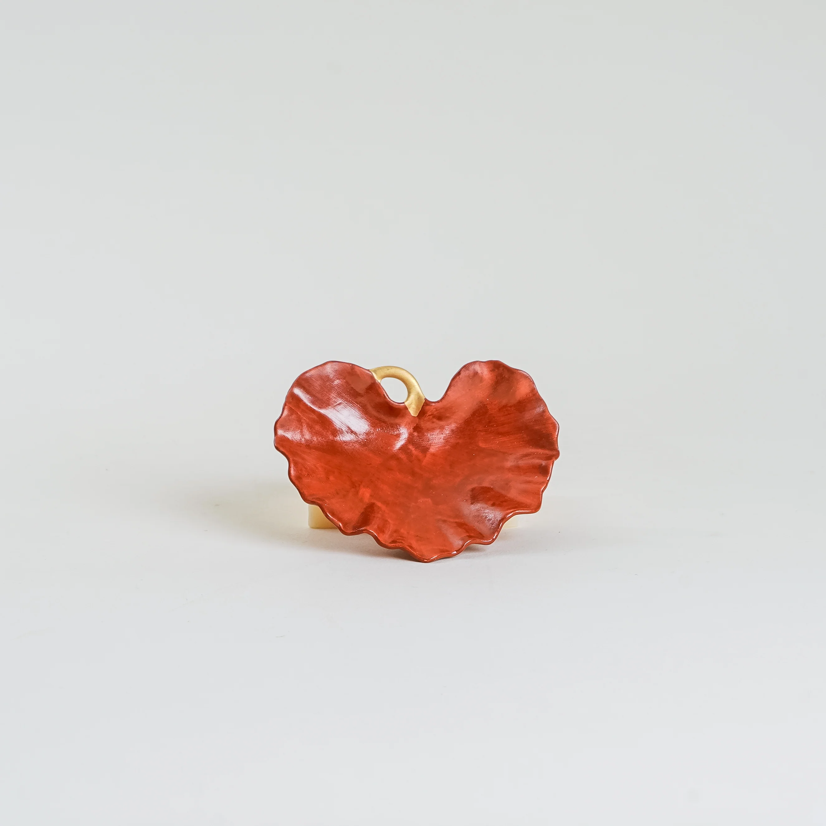 Arita Ware Red Leaf Side Dish