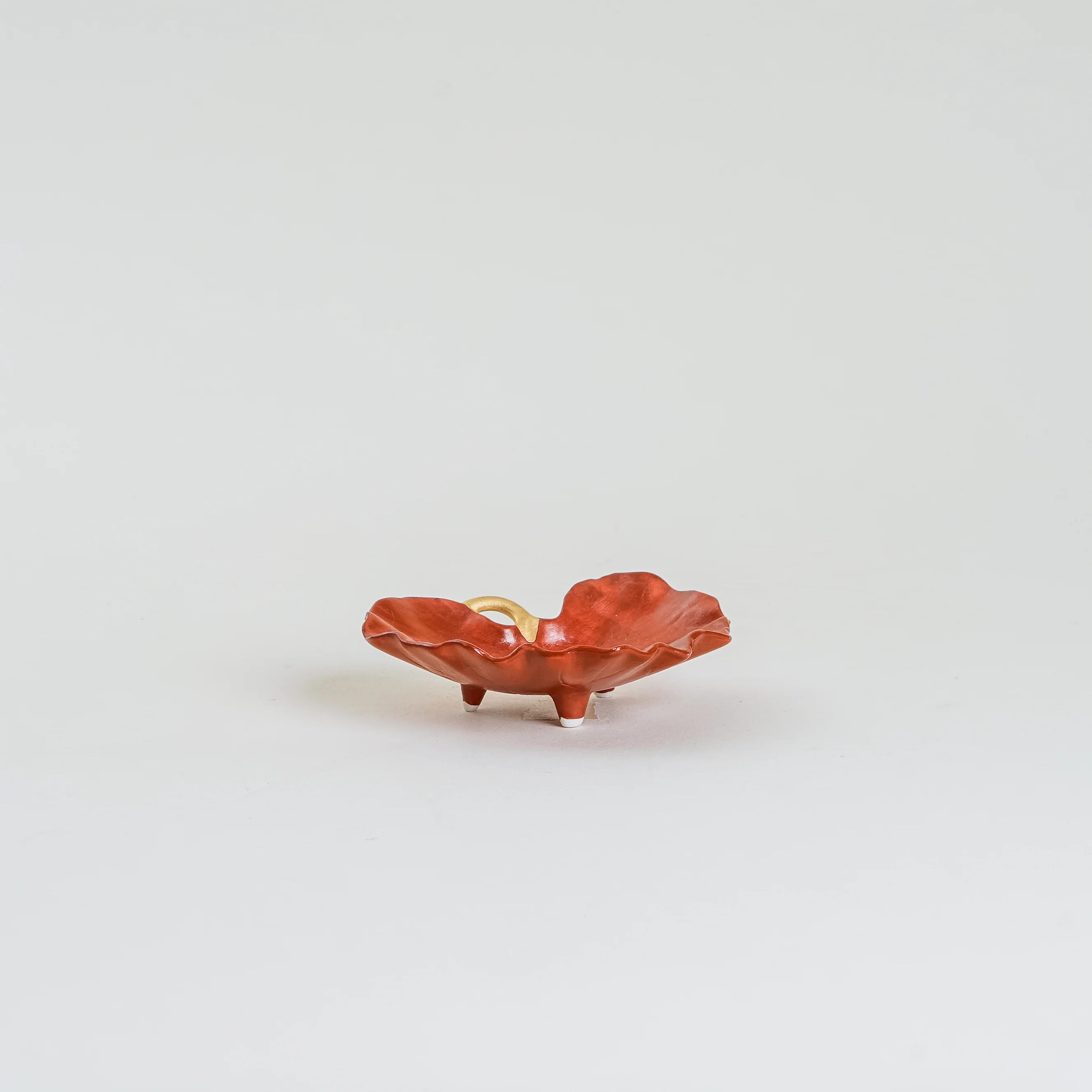 Arita Ware Red Leaf Side Dish - Image 3