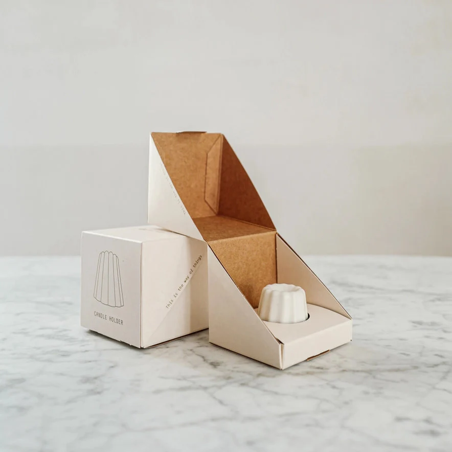 Canelé Porcelain Candle Holder