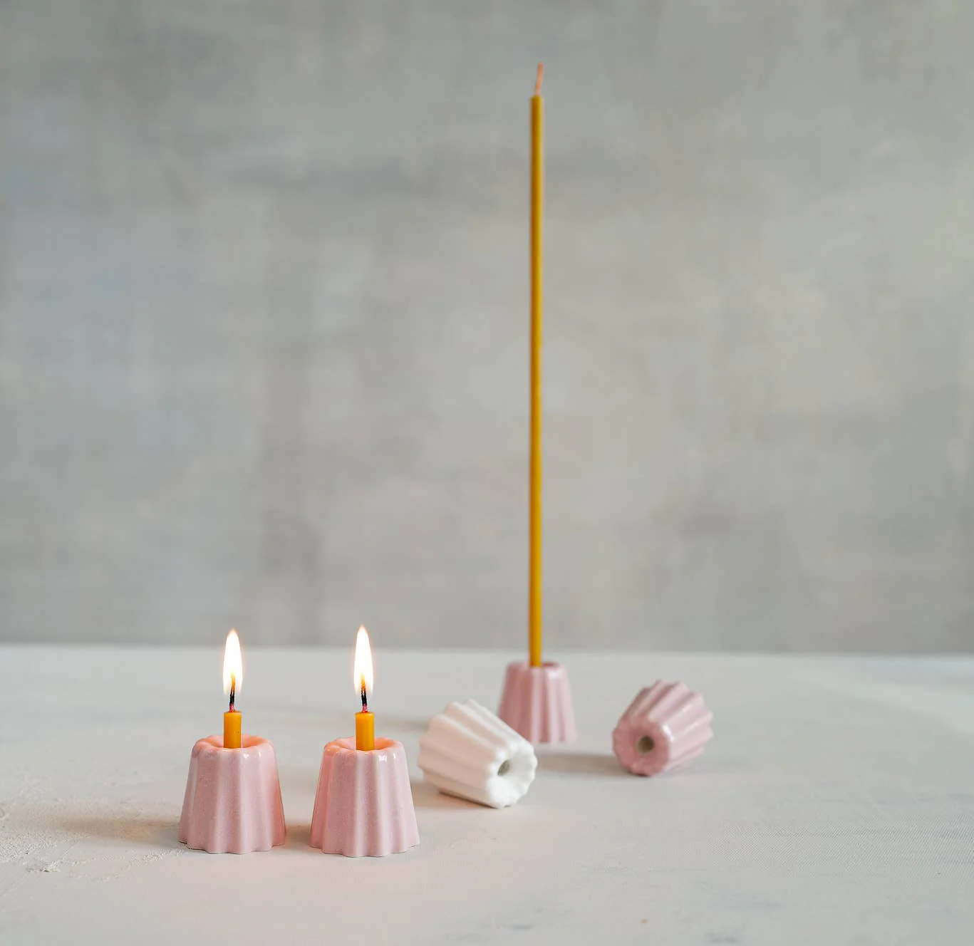 Canelé Porcelain Candle Holder - Image 3
