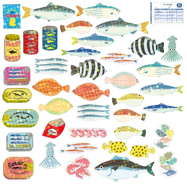 Haco Sticker Box - Fish - Image 2