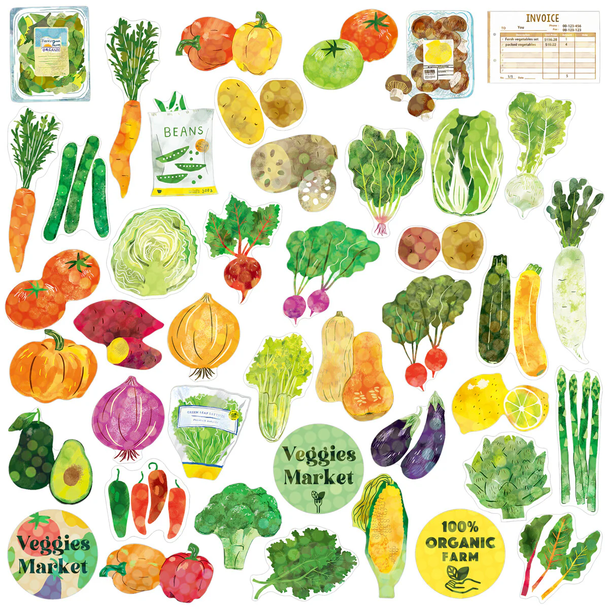 Haco Sticker Box - Veggies - Image 2