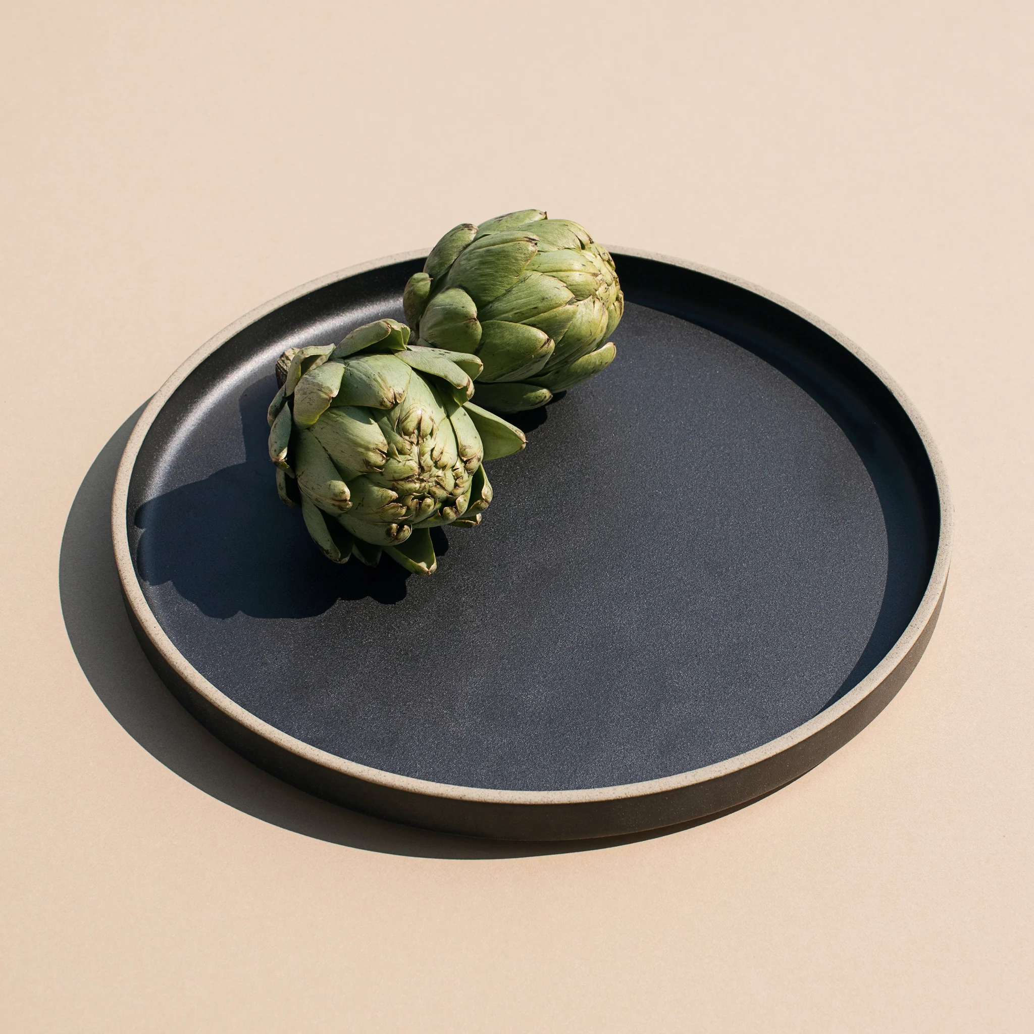 10" Hasami Porcelain Plate in Black - Image 3