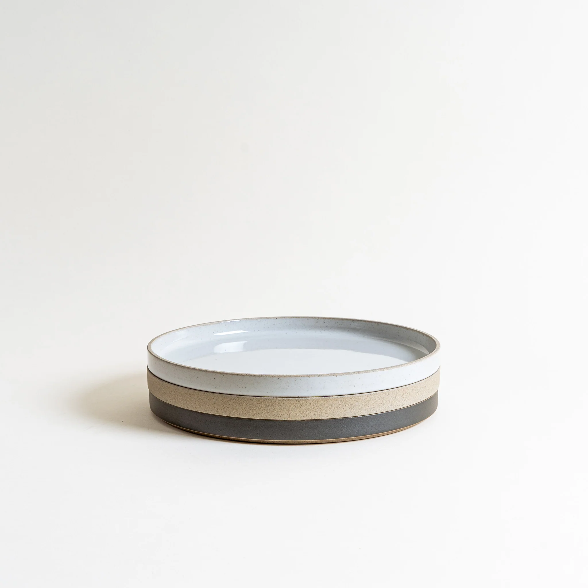 10" Hasami Porcelain Plate in Gray - Image 2
