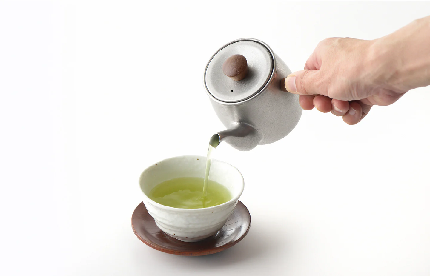 Single Serve Teapot in Matte Silver - Image 2