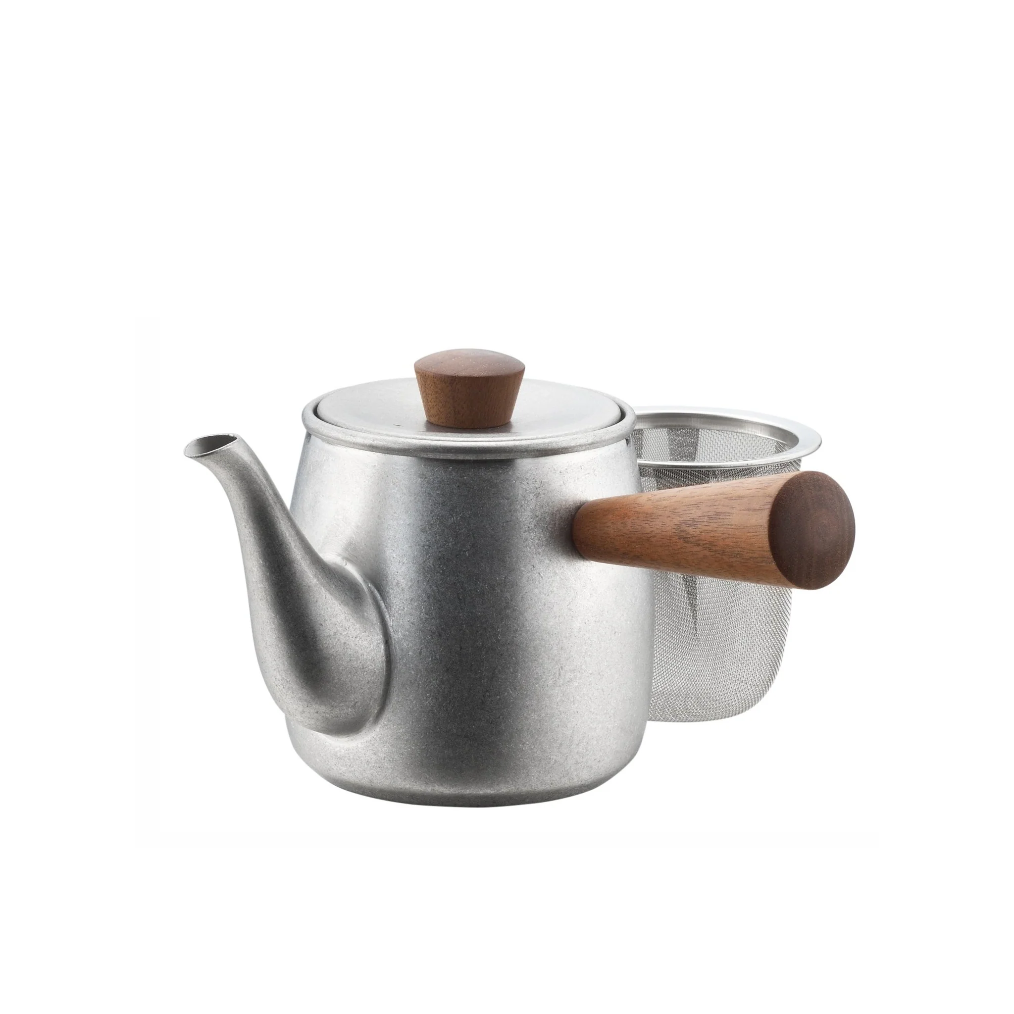 Single Serve Teapot in Matte Silver - Image 4