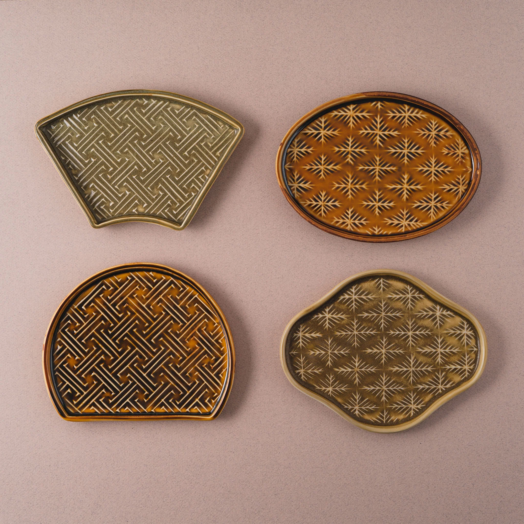 Patterned Plate - Oval - Image 3