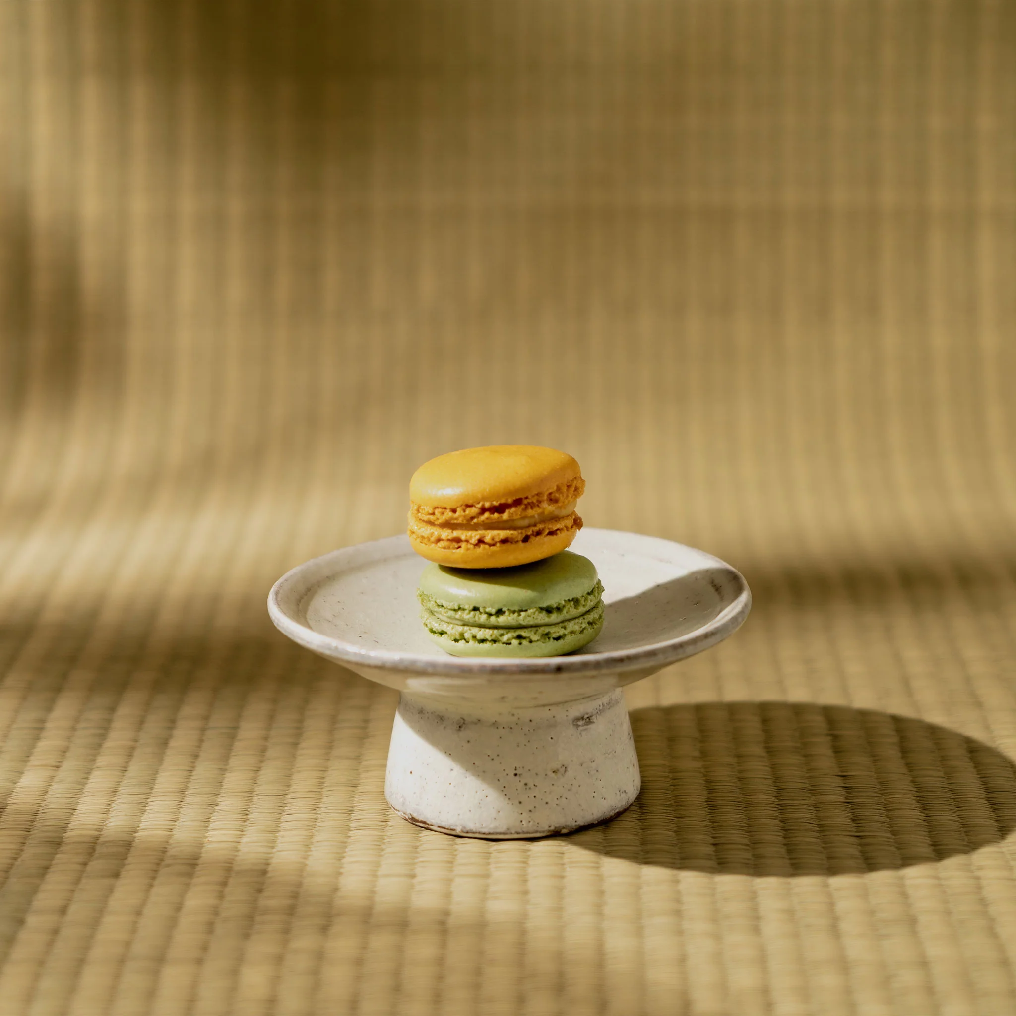 Small White Slip Covered Tazza - Image 3