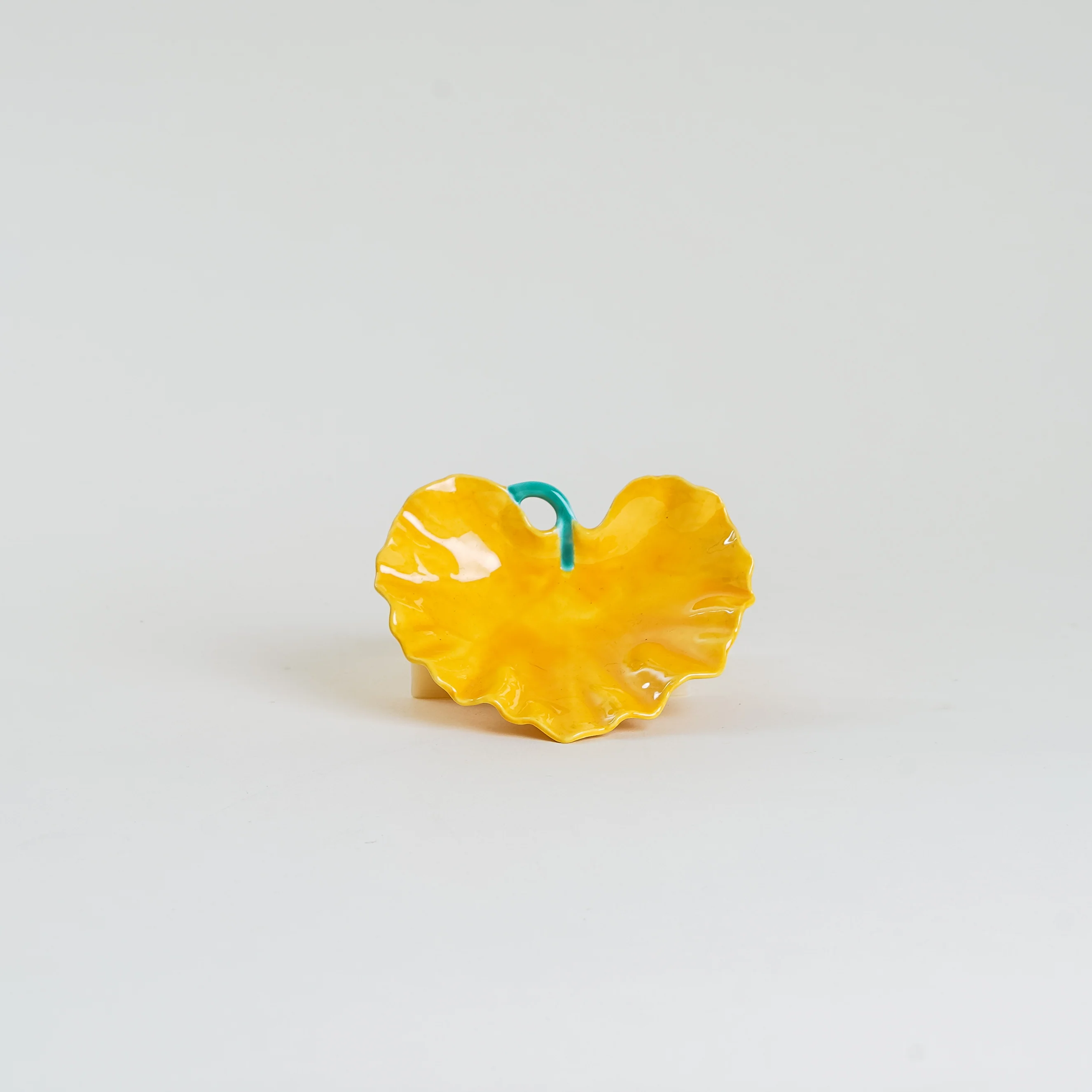 Arita Ware Yellow Leaf Side Dish