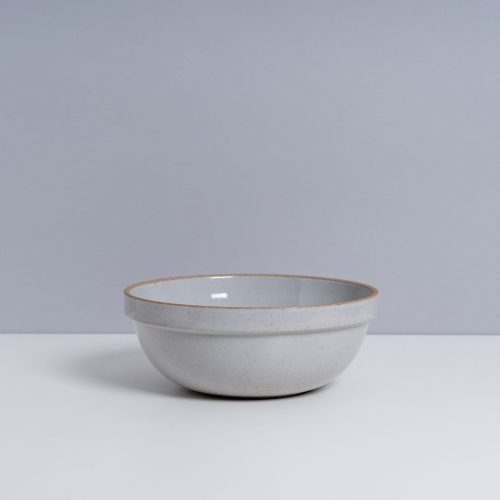 hasami porcelain deep round bowl glossy gray 7 inch mogutable