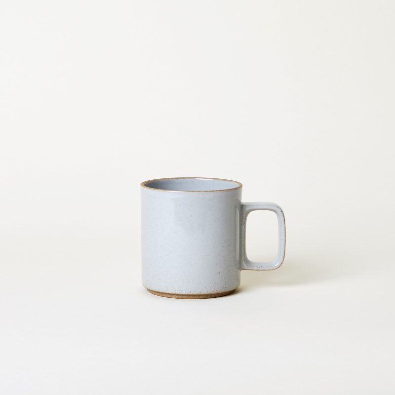 hasami porcelain mug glossy gray 13 oz mogutable