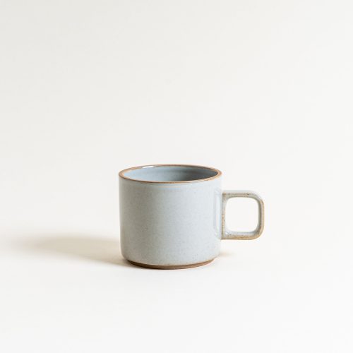 hasami porcelain mug in glossy gray 11 oz mogutable 1