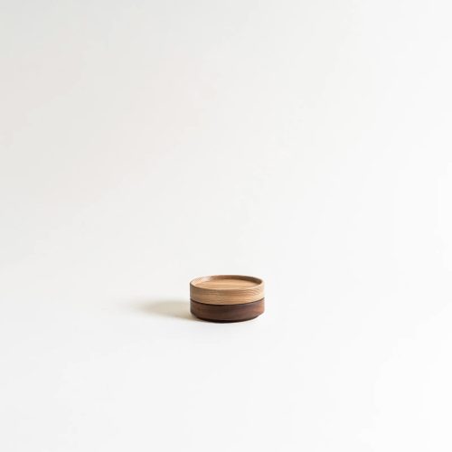 hasami porcelain wooden lid 3 inch mogutable