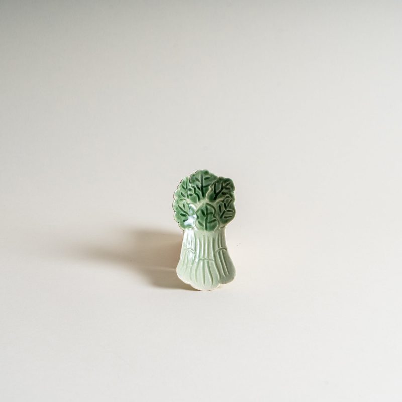 Vegetable-Shaped Mini Ceramic Dishes - Bok Choy